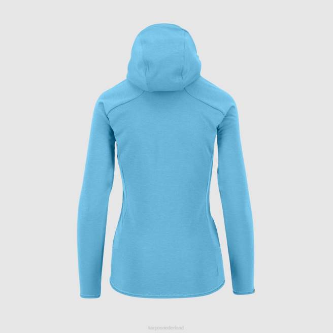vlies| Karpos vrouwen mezzodi hoodie met fleece blauwe atol HD6V1149