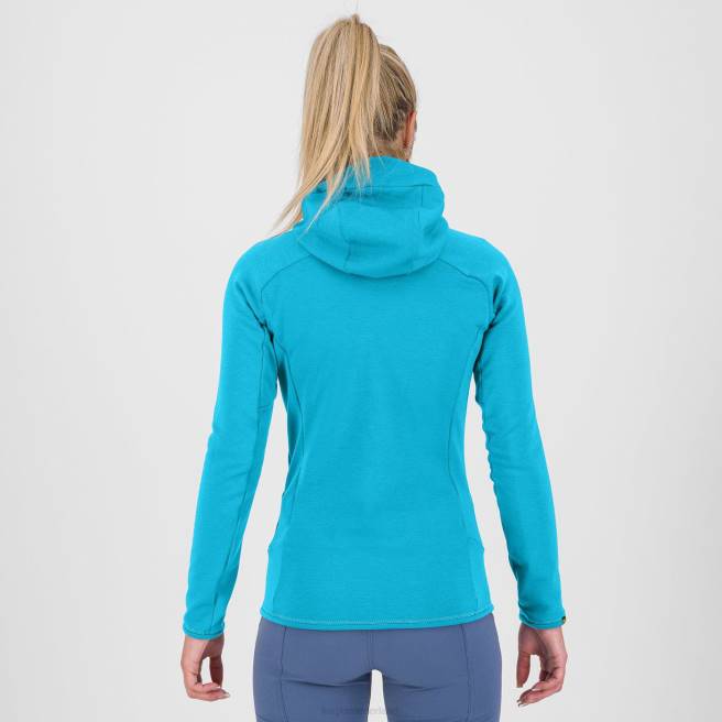 vlies| Karpos vrouwen mezzodi hoodie met fleece blauwe atol HD6V1149