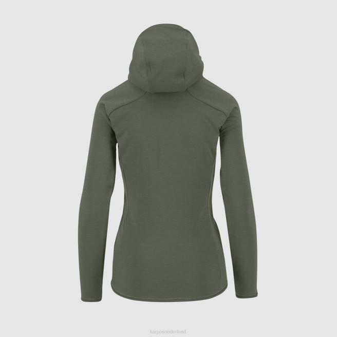 vlies| Karpos vrouwen mezzodi hoodie met fleece tijm HD6V1146