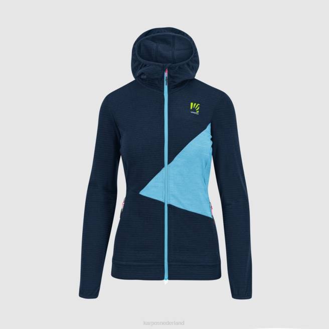 vlies| Karpos vrouwen nuvolau met fleece hemelkapitein / blauw atol HD6V1178