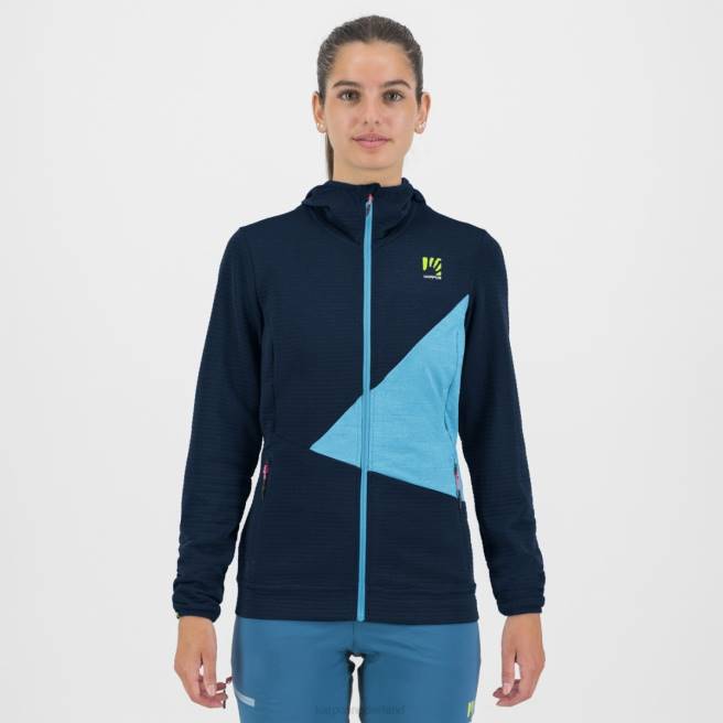 vlies| Karpos vrouwen nuvolau met fleece hemelkapitein / blauw atol HD6V1178