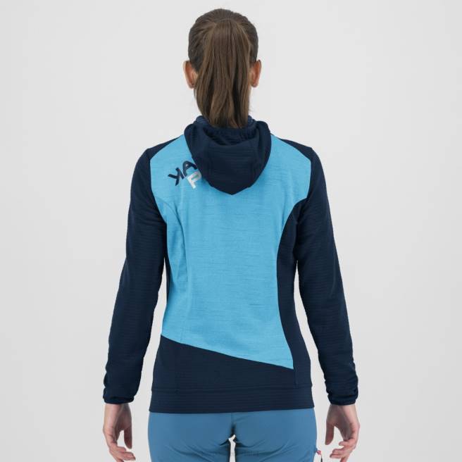 vlies| Karpos vrouwen nuvolau met fleece hemelkapitein / blauw atol HD6V1178