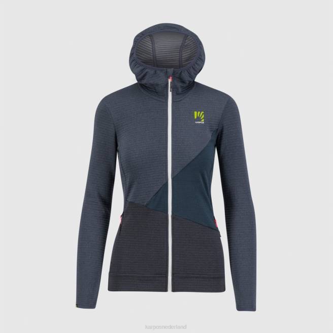 vlies| Karpos vrouwen nuvolau met fleece ombreblauw/zwart HD6V1179