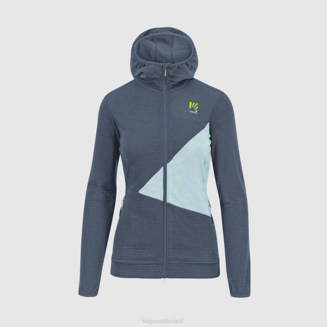vlies| Karpos vrouwen nuvolau met fleece vintage indigo/aquamarine HD6V1181