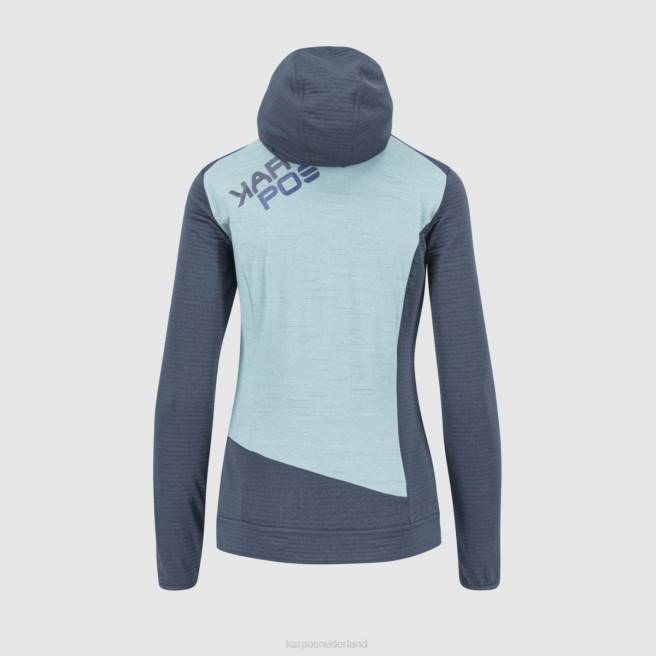 vlies| Karpos vrouwen nuvolau met fleece vintage indigo/aquamarine HD6V1181