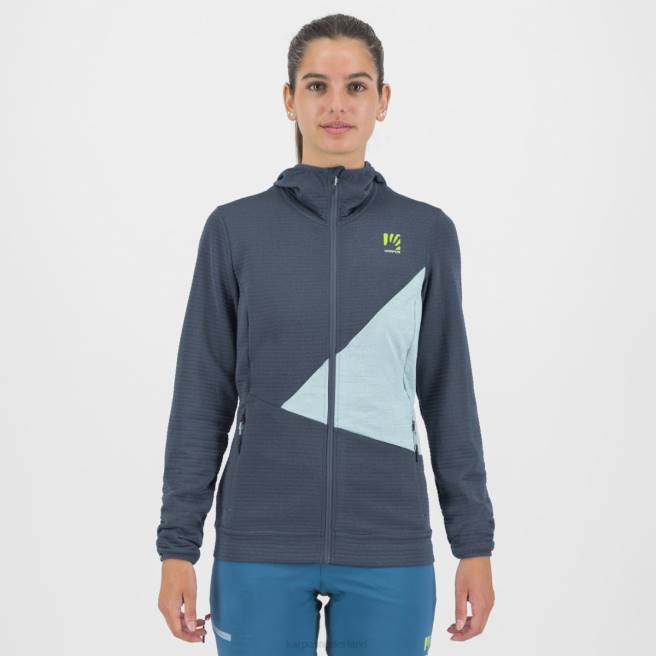 vlies| Karpos vrouwen nuvolau met fleece vintage indigo/aquamarine HD6V1181