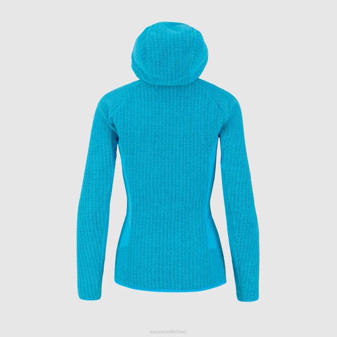 vlies| Karpos vrouwen rochetta met capuchonfleece blauwe atol HD6V1171