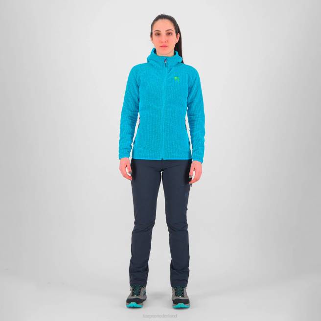 vlies| Karpos vrouwen rochetta met capuchonfleece blauwe atol HD6V1171
