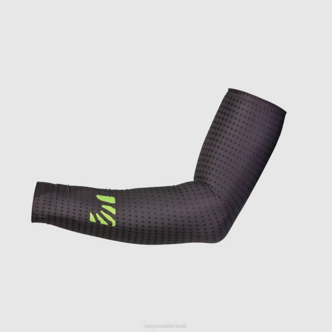 warmer| Karpos vrouwen lavaredo armwarmers zwart/groen fluo HD6V929